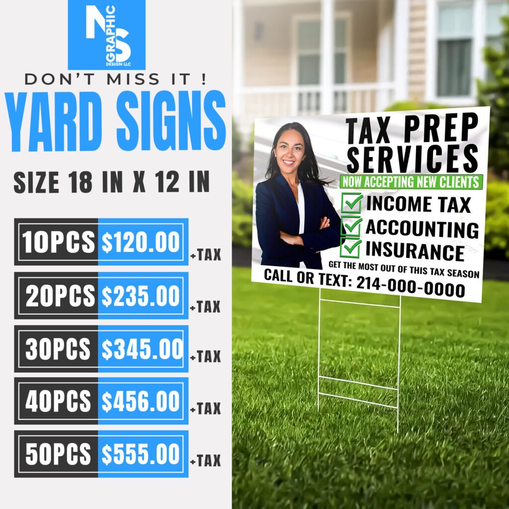 YARD SIGN 18X12